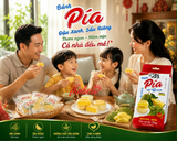 Bánh Pía đậu xanh sầu riêng thơm lừng đặc sản Sóc Trắng ít ngọt