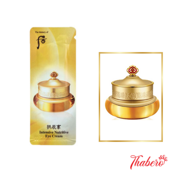 Sample kem dưỡng mắt xóa mờ nếp chân chim, nếp nhăn và giảm bọng mắt Whoo Whoo Intensive Nutritive Eye Cream (120 gói x 1ml =120ml )