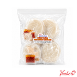 Bánh tráng phơi sương muối béo.