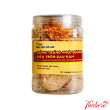 Bánh tráng phơi sương dẻo trộn rau răm.