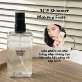 Xịt khoáng Khoá lớp Makeup 3CE Có Nhũ Tạo Hiệu Ứng Nền Căng Bóng.