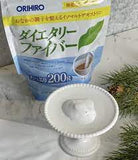 Bột Chất xơ hỗ trợ ăn kiêng khoẻ ruột giãm hấp thu chất bép và đường  Orihiro Nhật Bản- TÚI 200GR