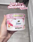 Kem tẩy tế bào chết toàn thân Dove dạng kem – hương lựu và bơ hạt mỡ Dove Creamy Scrub – Pomegranate & Shea Butte- HỒNG LỢT
