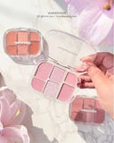 Bảng Phấn Mắt & Má Hồng Wakemake Soft Sheer Multi Palette 6.4g .