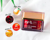 Kem dưỡng hồng sâm dưỡng trắng da, cung cấp độ ẩm & đàn hồi da My Gold Korea Red Ginseng Aqua Wrinkle & Whitening Cream - Kem sâm vuông