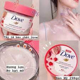 Kem tẩy tế bào chết toàn thân Dove dạng kem – hương lựu và bơ hạt mỡ Dove Creamy Scrub – Pomegranate & Shea Butte- HỒNG LỢT