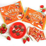 Bánh xốp phủ socola vị dâu Amaou Fujiya Wafers Chocolat Amaou Strawberry.