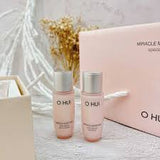 Combo Sữa Dưỡng Và Nước Cân Bằng hoa hồng dưỡng ẩm, chống lão hóa OHUI Miracle Moisture Pink Barrier Skin Soòtener mini size (20ml x 2 )