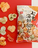 Bánh hải sản bảy màu giòn thơm Nhật.