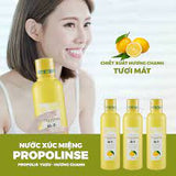 Nước súc miệng  Propolinse Nhật Bản sạch mãng bám, ngừa viêm nướu răng, khử mùi hôi miệng, giãm đắng miệng , giãm nhiệt miệng và viêm họng