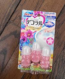 Gel vệ sinh Toilet ( bồn cầu) khử mùi diệt khuẩn, Sáp thơm toilet Kobayashi Decoraru Hương hoa hồng tươi - Màu hồng nhạt