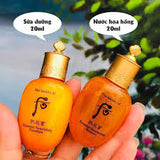 Combo nước hoa hồng cân bằng và &nbsp;Sữa dưỡng đông y ẩm chống lão hóa Whoo vàng giúp săn chắc da &nbsp;giảm chảy xệ và dưỡng da mịn màng Whoo Gongjinhyang Essential Nourishing - WHOO VÀNG