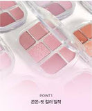 Bảng Phấn Mắt & Má Hồng Wakemake Soft Sheer Multi Palette 6.4g .