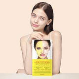 Mặt Nạ Vita Collagen thạch dưởng trắng mờ thâm sạm da  dermafix Perfect Real Performance CoAllagen- MÀU VÀNG