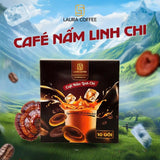 Cà phê nấm linh chi Laura Coffee (Hộp 10 gói)
