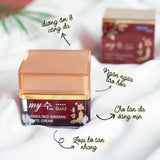 Kem dưỡng hồng sâm dưỡng trắng da, cung cấp độ ẩm & đàn hồi da My Gold Korea Red Ginseng Aqua Wrinkle & Whitening Cream - Kem sâm vuông