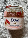Kem tẩy tế bào chết toàn thân Dove dạng kem – hương lựu và bơ hạt mỡ Dove Creamy Scrub – Pomegranate & Shea Butte- HỒNG LỢT