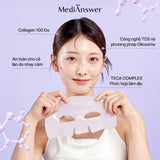 Mặt Nạ Thạch Medianswer Phục Hồi Dịu Da và săn chắc da 37g Calming Collagen Nanoshot Mask - MÀU TÍM