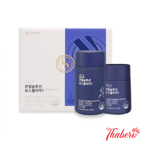 Viên uống bổ xương khớp sưng và giãm đau LG OHUI Joint Solution Boswwellia 7 SERRATRIN Hàn Quốc