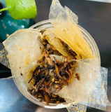 Bánh Tráng Cá Cơm Rim Mắm (Rice Paper with Fish Sauce Simmered Anchovies)