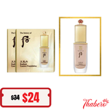 Sample Kem Nền tinh chất hoa hiên tái sinh Che Khuyết Điểm Whoo Cheongidan Radiant Essence Foundation SPF35/PA++ - Tone số 21 sáng da (120 gói x 1ml =120 ml)