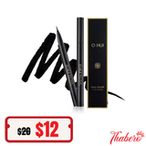 Bút kẻ mắt nước không trôi Ohui Real Color Brush Eyeliner - Màu đen #01