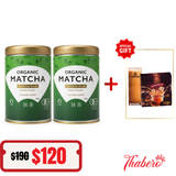 Combo 2 Bột trà xanh matcha hữu cơ thượng hạng chống oxy hoá. hỗ trợ giải độc giãm mở trong máu Organic Matcha Ceremony Grade Tặng Cafe Laura linh chi