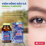 Viên uống dầu cá Omega 3 bổ nảo , bổ mắt tăng sức khoẻ tim mạch  Orihiro Nhât -180 viên.
