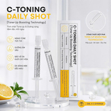 Tinh Chất Differ&Deeper C-Toning Daily Shot Tone-Up Boosting Technology Làm Sáng Da 2.5ml (Hộp 2 Ống)