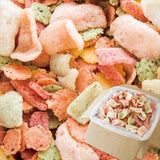 Bánh hải sản bảy màu giòn thơm Nhật.