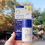 KEM CHỐNG NẮNG DƯỠNG DA TRỊ NÁM TRANSINO UV PROTECTOR SPF50+/PA++++ 30ML.