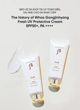 Set Kem chống nắng Whoo Gongjinhyang Fresh UV Protective Cream SPF50+/PA++++ 60ml - WHOO FRESS