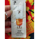 Sample Kem chống nắng dưỡng ẩm Gongjinhyang Essential UV Protective Cream Sun SPF50+, PA++++ - (120 gói x 1ml = 120ml) - Kem chống nắng Whoo vàng