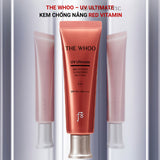 Set Kem chống nắng chống nhăn và bảo vệ da khỏi bả nhờn The Whoo UV Ultimate Red Vitamin Sunscreen SPF50+/PA++++ Whoo đỏ vitamin