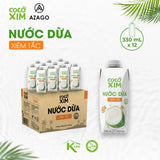 Nước dừa COCOXIM vị tắc từ 100% nước dừa tươi nguyên chất 330ml