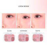 Bảng Phấn Mắt & Má Hồng Wakemake Soft Sheer Multi Palette 6.4g .