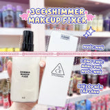 Xịt khoáng Khoá lớp Makeup 3CE Có Nhũ Tạo Hiệu Ứng Nền Căng Bóng.