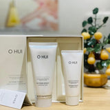 Set Sữa Rửa Mặt dưỡng trắng, làm sạch & mềm mịn da Ohui Extreme Bright Foam 160ml + 100ml