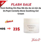 Kem Dưỡng Ẩm Rau Má dịu da và mịn da  Dr.Pepti Centella Moist Soothing Gel Cream