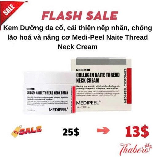 Kem Dưỡng da cổ, cải thiện nếp nhăn, chống lão hoá và nâng cơ Medi-Peel Naite Thread Neck Cream